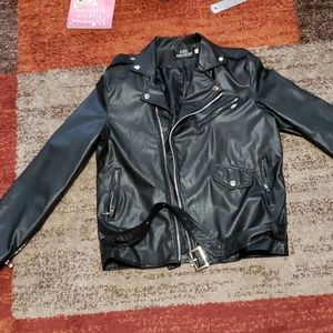 Faux leather jacket